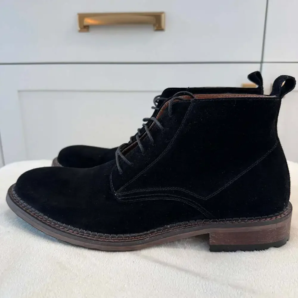 Vintage Foundry Co. Men's Otto Black Suede Chukka Boots Size 10
